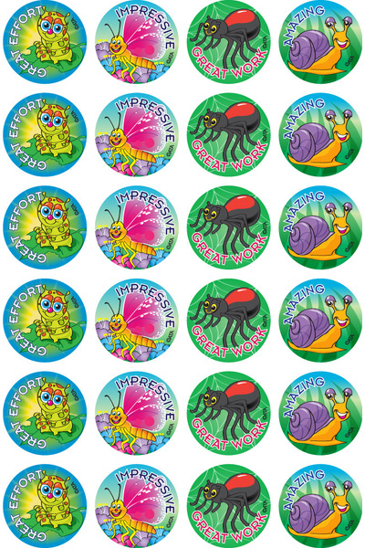 Garden Insects Merit Stickers (Previous Design)