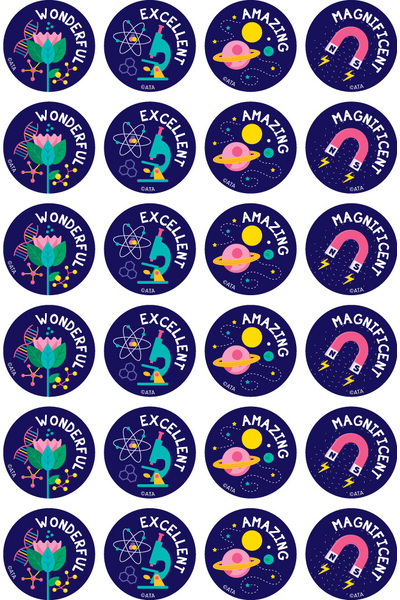 Science - Merit Stickers (Pack of 96)