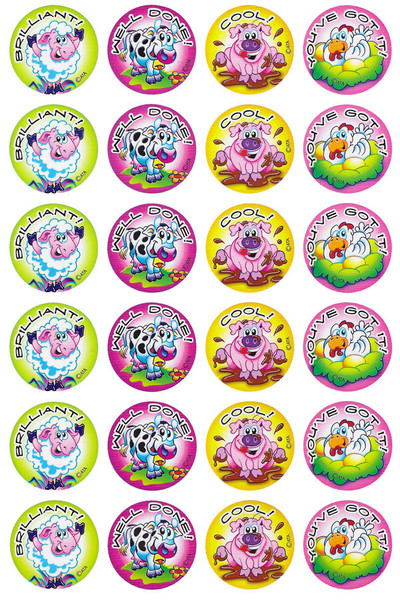 Farm Animals Merit Stickers (Previous Design)