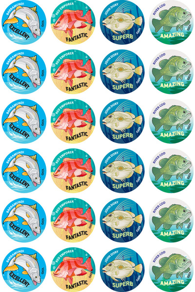 Australian Fish Merit Stickers