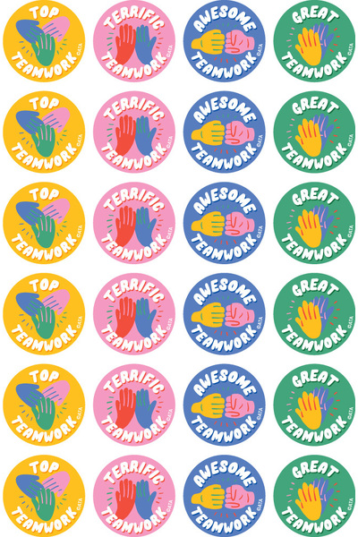 Teamwork - Merit Stickers (Pack of 96)