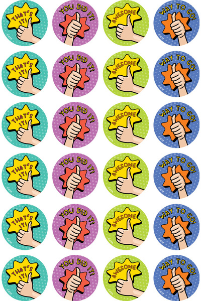 Thumbs Up - Merit Stickers (Pack of 96)