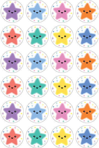 Happy Stars - Merit Stickers (Pack of 96)