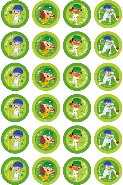Cricket - Extracurricular Stickers (Pack of 96)