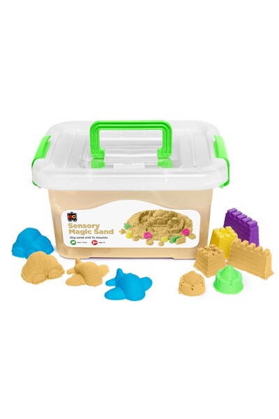 Sensory Magic Sand 2kg  - Natural (with moulds)
