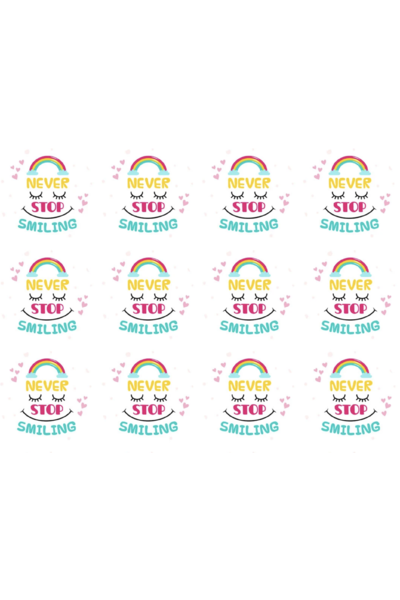 Never Stop Smiling - Reward Stickers