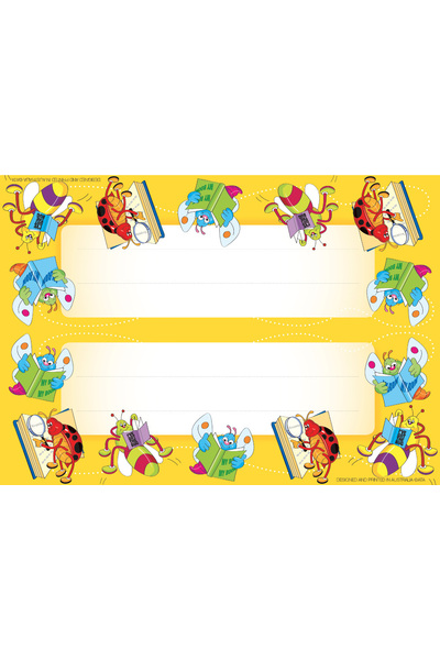 Reading Bugs Name Plate