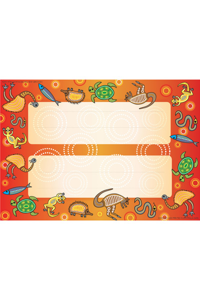 Aboriginal Name Plate - Australian Teaching Aids Educational Resources and Supplies - Teacher ...