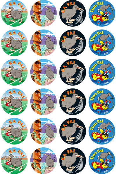 New Zealand Design - Maori Language Merit Stickers