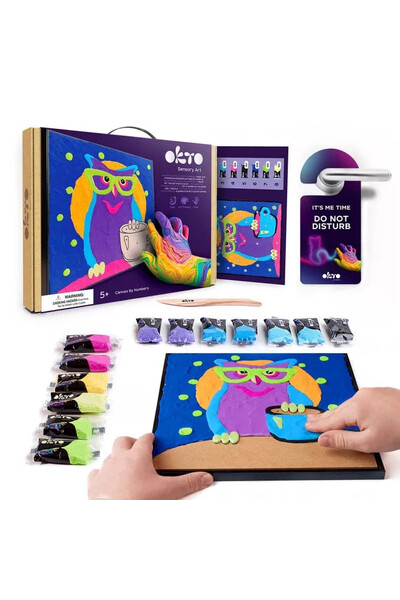 Okto Paint by Numbers with Clay: Owl