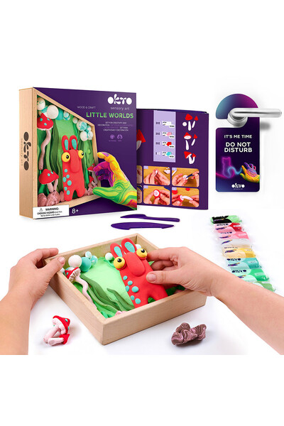 Okto Wood & Craft DIY Little Worlds 21x21cm: Mommy Troll