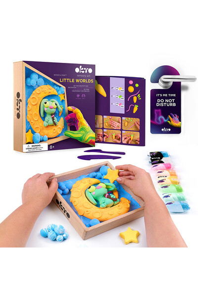 Okto Wood & Craft DIY Little Worlds 21x21cm: Bunny Moon