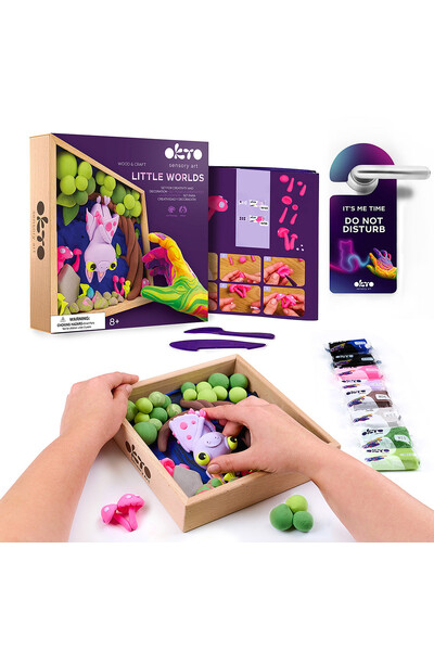 Okto Wood & Craft DIY Little Worlds 21x21cm: Bat