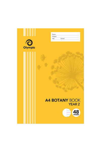 Olympic Botany Book - A4 Year 2: 48pg (Pack of 20)