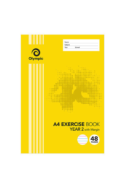 Olympic Exercise Book - A4 Year 2: 48pg (Pack of 20)