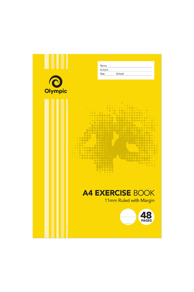 Olympic Exercise Book - 48pg A4 Stripe 11mm
