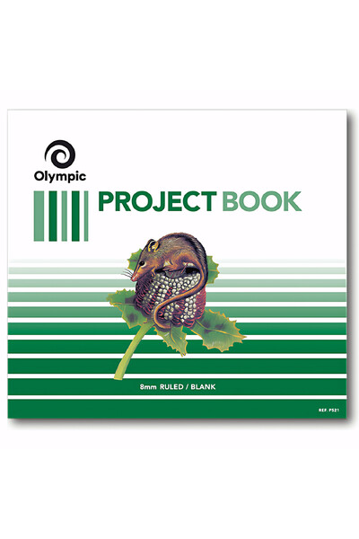 Olympic Project Book - 273x300mm 8mm Ruled/Blank 24pg (Pack of 20)