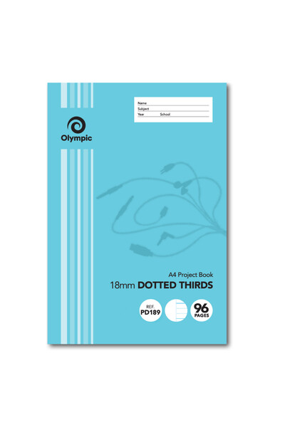 Olympic Project Book - A4 18mm Dotted Third: 96pg (Pack of 10)