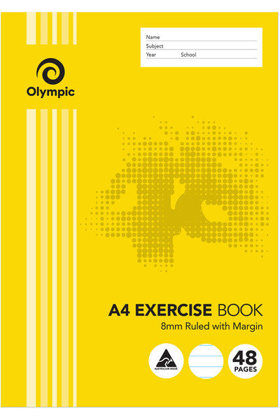 Olympic Exercise Book - A4: 48 Pages (Single)