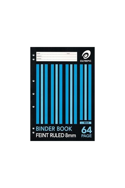 Binder Book Olympic - A4: 64 Page (Pack of 20)