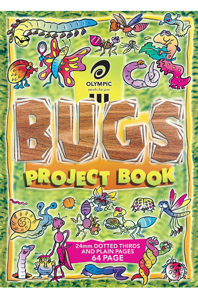 Olympic Project Book 335x245mm (Bugs) - 24mm Dotted Thirds: 64 Pages (Pack of 20)