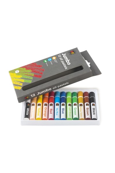 Jumbo Oil Pastels - Pack of 12