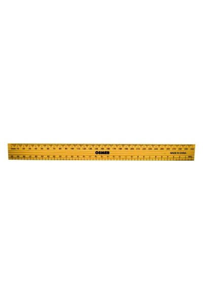 Osmer Ruler - 300mm: Lacquered Wooden (Box of 25)