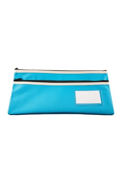 Osmer Polyester Jumbo Pencil Case - 35x18cm (2 Zip)