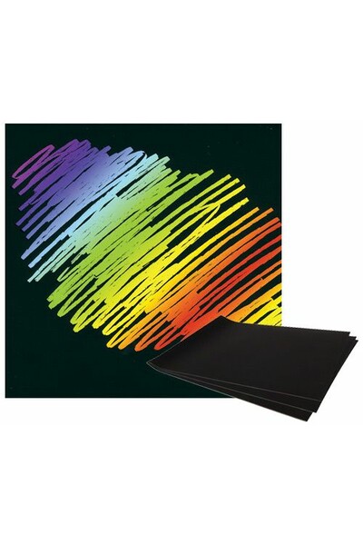 Scratch Rainbow Scraper Card (A4) - Pack of 12