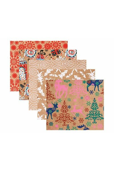 Christmas Kraft Paper - Pack of 40