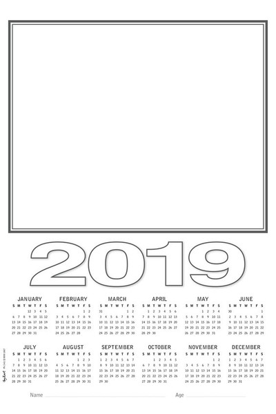Calendar Blanks 2019 - A3 (Pack of 10)