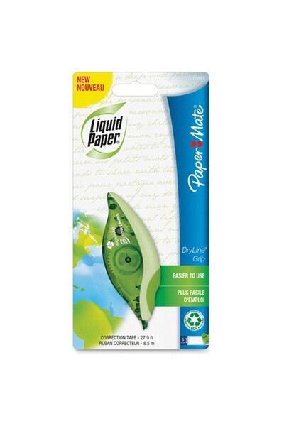 Papermate Correction Tape Liquid Paper - Recycled Dryline Grip White (Single)