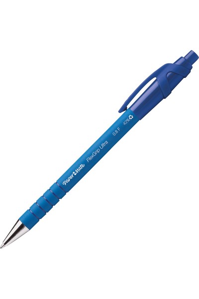 Papermate Pen Ballpoint - Flexgrip Ultra (Retractable): Fine Blue (Box of 12)