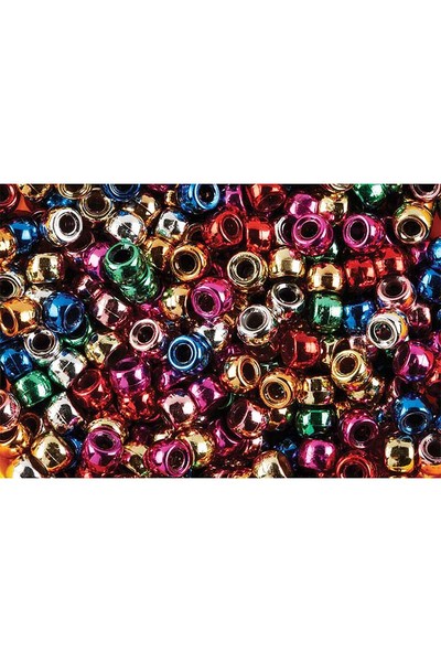 Pony Beads Metallic Colours - Pack of 1000