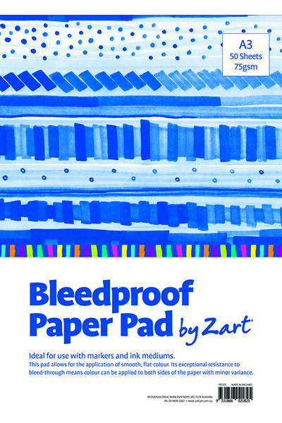 Bleedproof Paper Pad - A3 (Pack of 50)