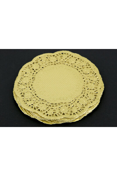 Paper Doilies - Gold: 180mm (Pack of 50)