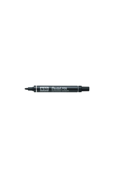 Pentel Marker N50 - Permanent Bullet: Black (Box of 12)