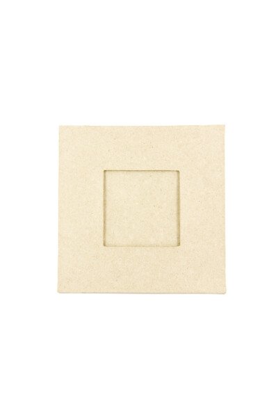 Paper Mache Frame - Flat Square w/Square Insert (Single)