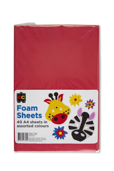 Foam Sheets (A4) - Pack of 40