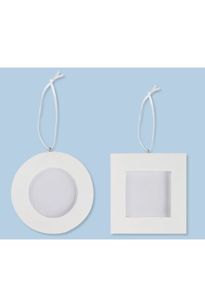 Clay Photo Frames (Pack of 10) - Round & Rectangle