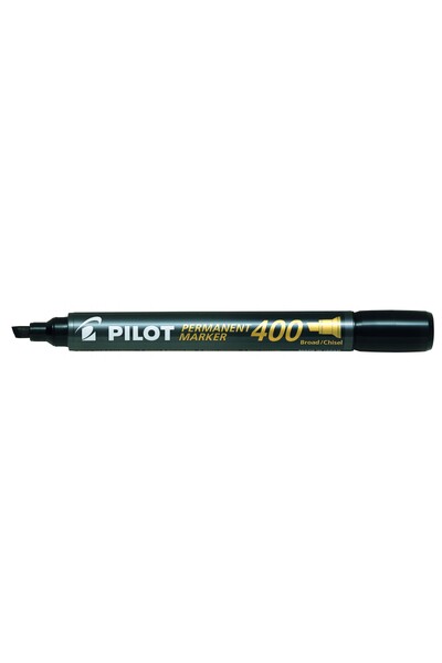 Pilot Marker - 4.00mm Permanent SCA-400 (Chisel Tip Broad): Black (Single)