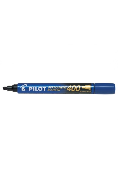 Pilot Markers - 4.00mm Permanent SCA-400 (Chisel Tip Broad): Blue (Box of 12)