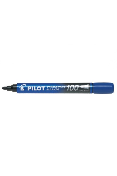 Pilot Markers - 1.0mm Permanent SCA-100 (Bullet Tip Fine): Blue (Box of 12)