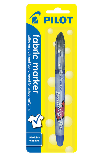 Pilot Markers - Laundry-Tec Fabric: Black (Box of 6)