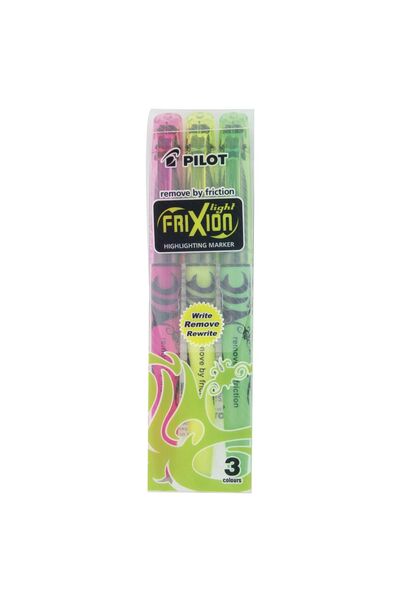 Pilot FriXion Erasable Highlighters - Assorted Colours (Pack of 3)