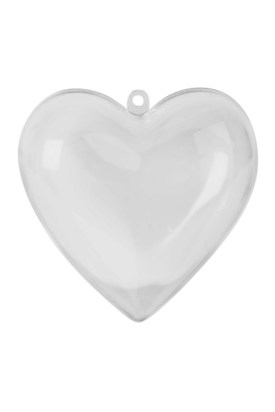 Plastic Heart Shape - 80mm (Pack of 10)