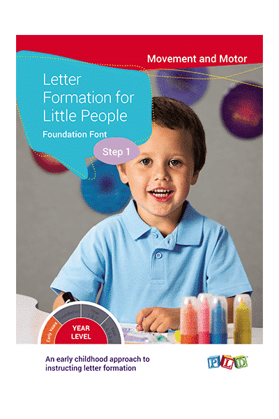 Letter Formation for Little People - Foundation Font: Step 1