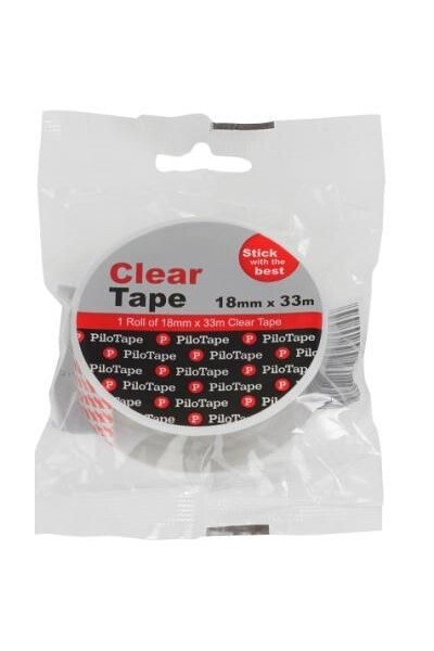 PiloTape Clear Tape - 18mmx33m (Single)