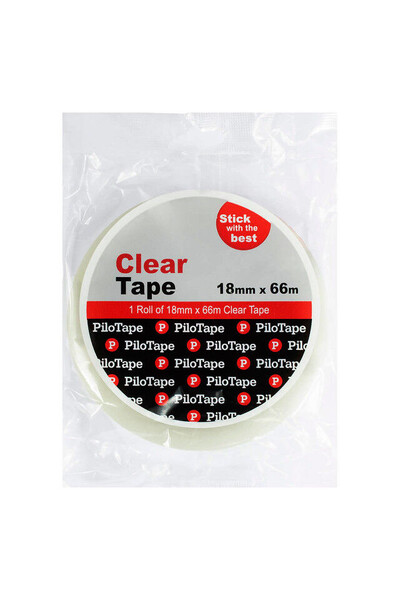 PiloTape Clear Tape - 18mmx66m: Single