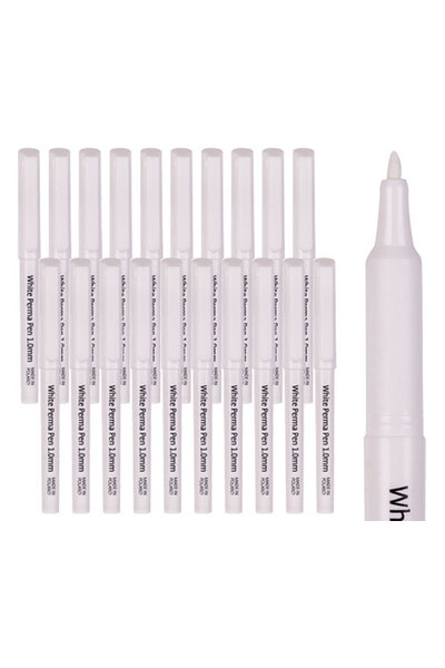 White Permanent Pen - Pack of 20